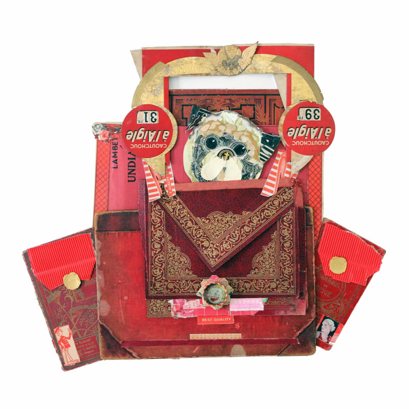 Peter Clark Little Red Rider, 2014 original collage 28 x 28 x 3 cm 10 7/8 x 10 7/8 x 1 1/8 in