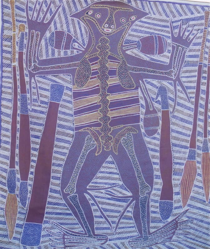 Sambo Barra Barra Devil Devil Man Acrylic on canvas 151 x 130 cm 59 1/2 x 51 1/8 in