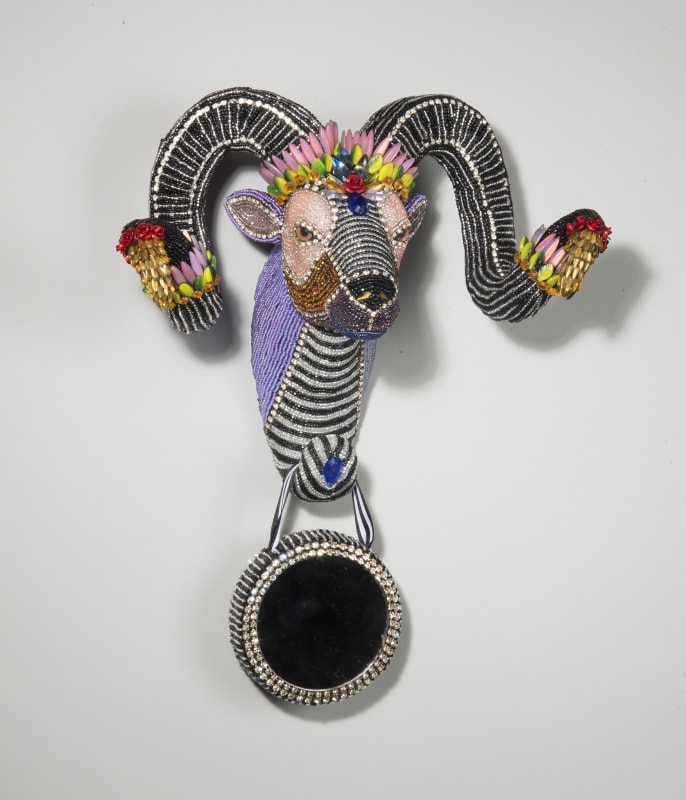 Nancy Josephson AnnaRama, 2016 vintage and contemporary beads, resin form, mirror and rhinestones 37 x 29 x 16 cm 14 5/8 x 11 3/8 x 6 1/4 in