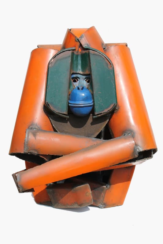 Iain Nutting Orangutan, 2016 reclaimed scrap metal 71 x 64 x 60 cm 28 x 25 1/4 x 23 5/8 in