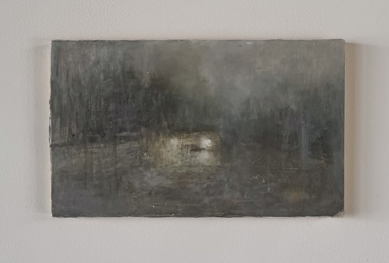 Yang Kailiang August, 2025 Oil / acrylic on wood 24 × 40 cm