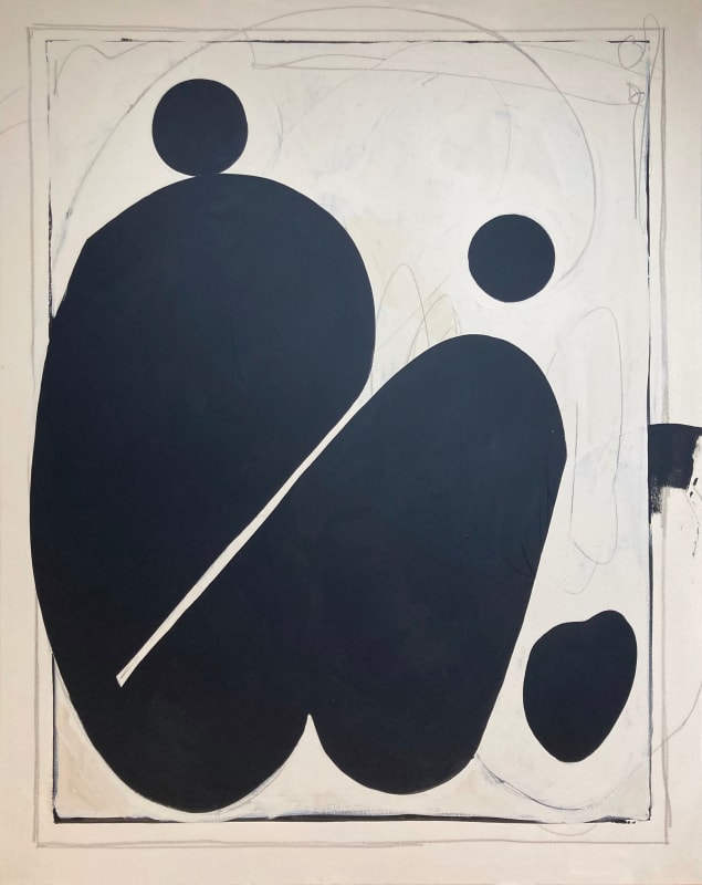 Cat Spilman 88 Inches of Therapy, 2023 House Paint on Canvas 150 x 120 cm 59 x 47 1/4 in Signed and Titled on Reverse