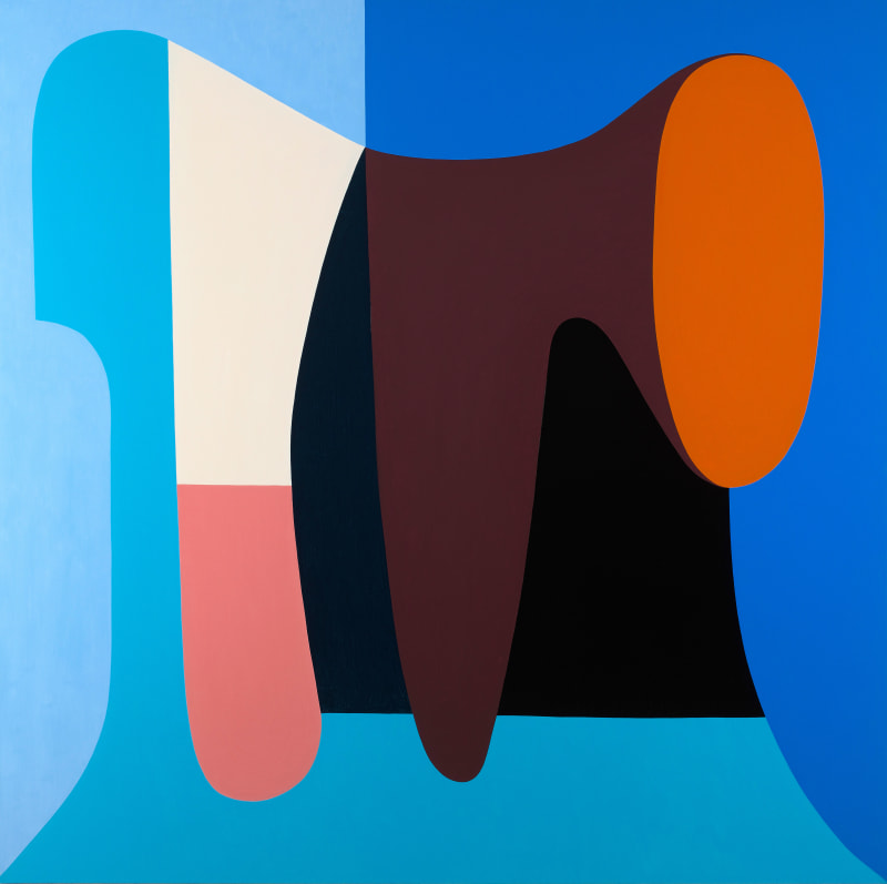 Stephen Ormandy Announcment, 2023 Oil on Linen 150 x 150 cm 59 x 59 in Unique Original Signed on Reverse