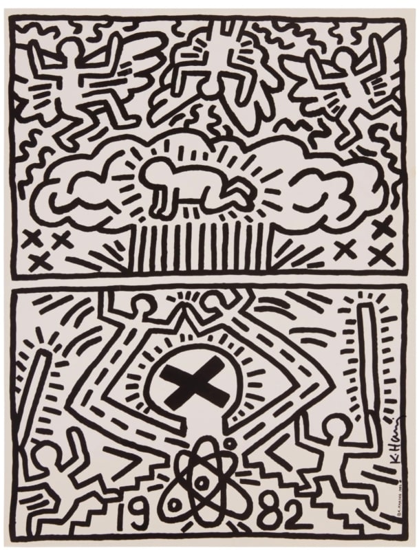 Keith Haring, Poster for Nuclear Disarmament, 1982