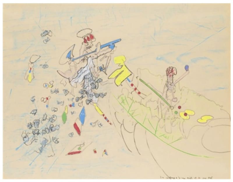 Roberto Matta, Les Cadeaux de la Mère Noël et du Père Noël, 1968 - 1969