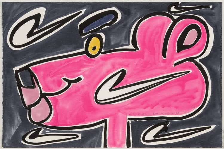 Katherine Bernhardt, Nike Panther, 2019