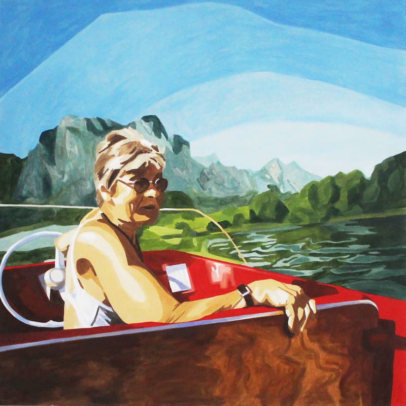Poppy Fraser, Red Boat I, 2024