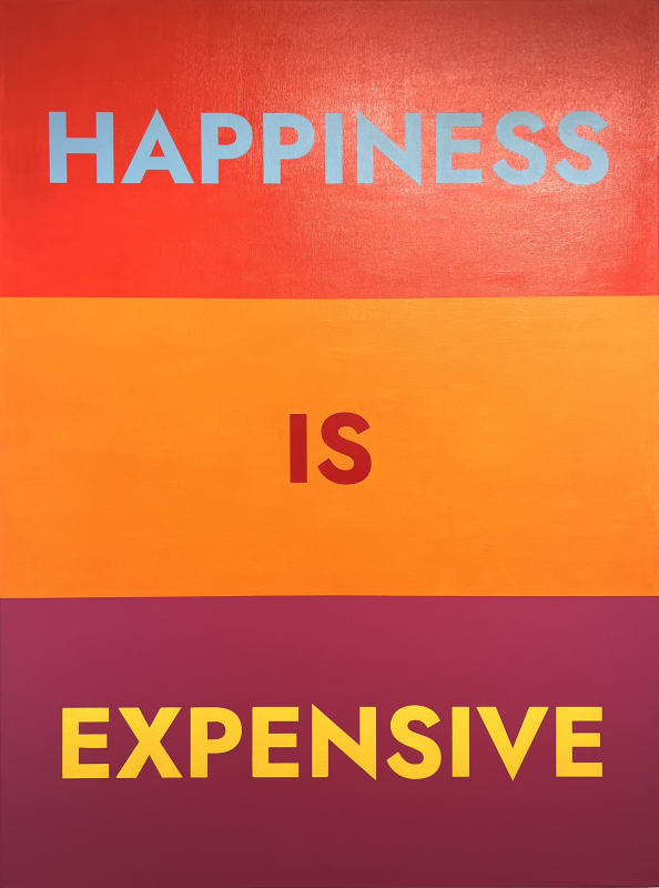 Alejandro Diaz Happiness is Expensive, 2020 Acrylic paint on canvas 36 x 48 in 91.44 x 121.92 cm