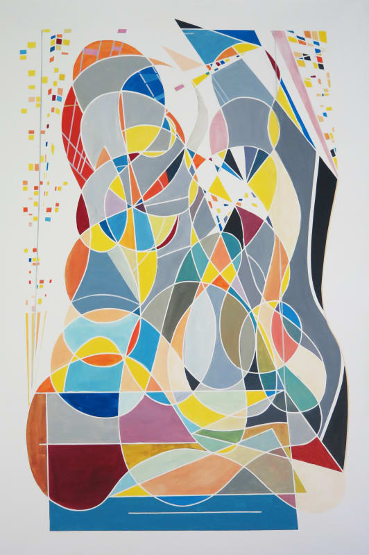 Cecilia Biagini Planes of Existence, 2018 Acrylic on canvas 55 x 37" 139.7 x 93.9 cm