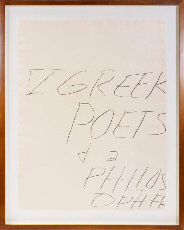Cy Twombly, Five Greek Poets and a Philosopher, 1978