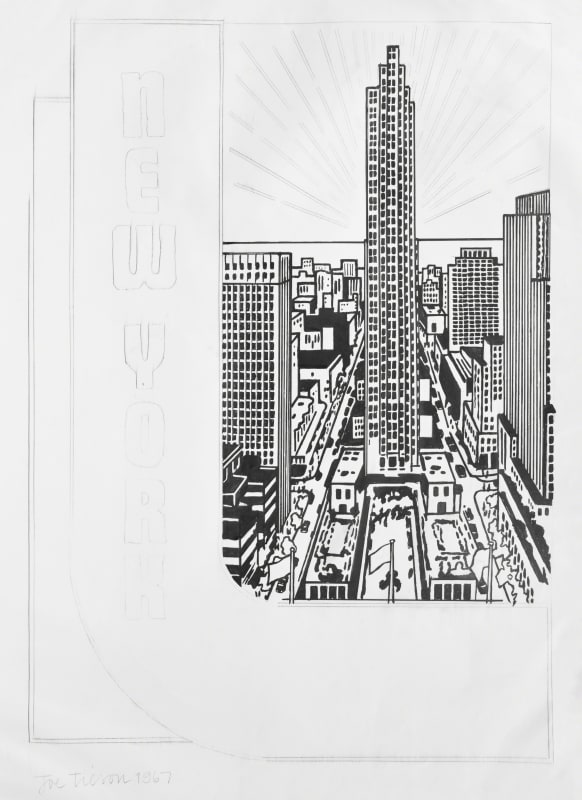 Joe Tilson, Joe Tilson, Study for Decal 3, pencil and Indian ink, 1967, signed , 1967