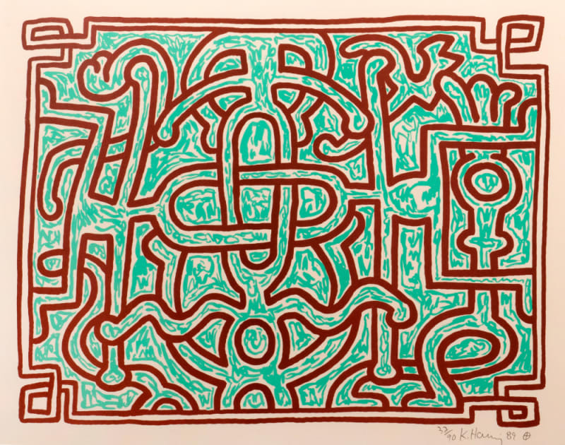 Keith Haring, Chocolate Buddha 1-5, 1989