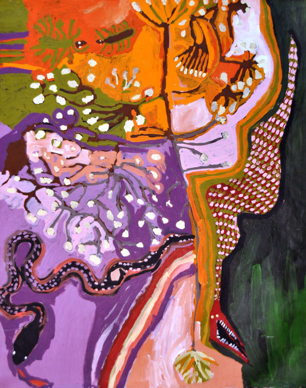 Barney Wangin Ngayuku ngura- My Country acrylic on linen 122 x 152 cm