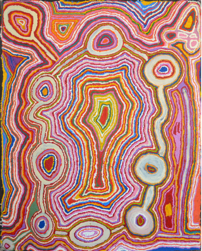 Jimmy Donegan Pukara acrylic on linen 153 x 122 cm