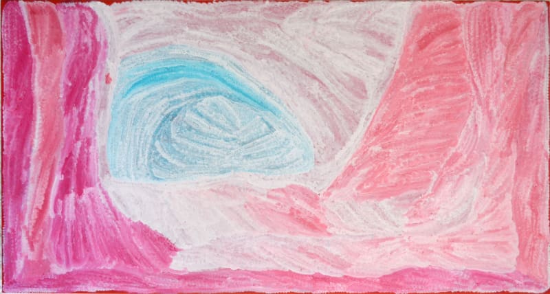 Lydia Balbal Martakulu acrylic on canvas 180 x 95 cm