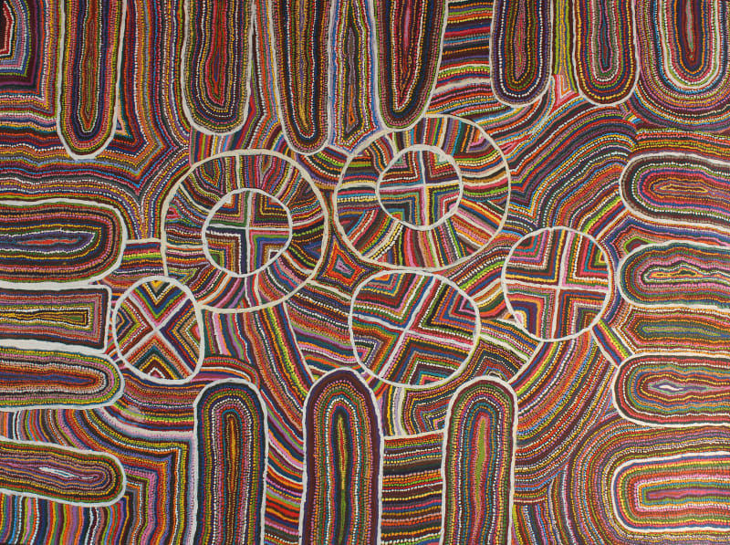 Samuel Miller Mamangku Ngurra, 2017 Acrylic on linen 244 x 183 cm