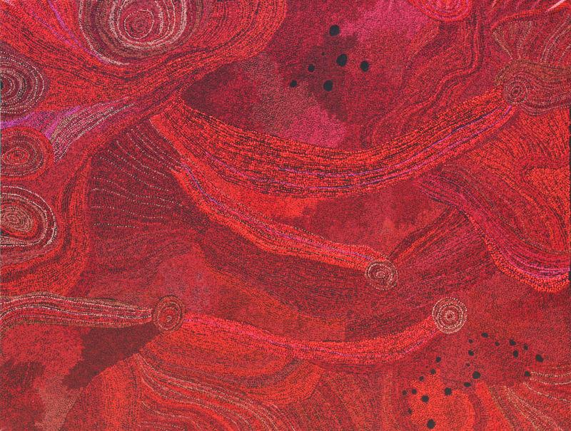 Yatjiki Vicki Cullinan Ngayuku Ngura (My Country), 2021 acrylic on linen 152 x 198 cm