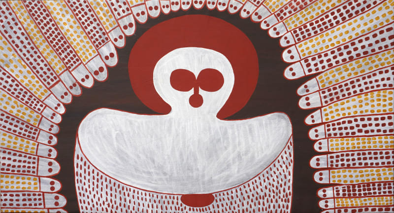 Curtis Barunga, Wandjina & Ungud (cloud and rain spirits & totem),, 2022