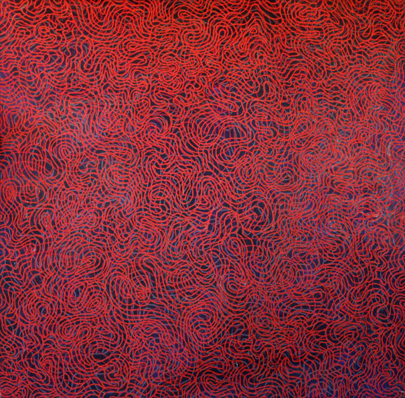 Aileen Sandy Colour's of the Pilbara Rocks, 2023 acrylic on canvas 196 x 202 cm