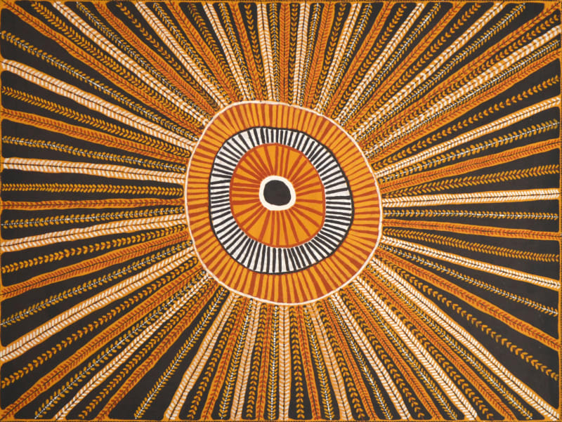 Pauletta Kerinaiua Untitled natural ochres on canvas 120 x 90 cm