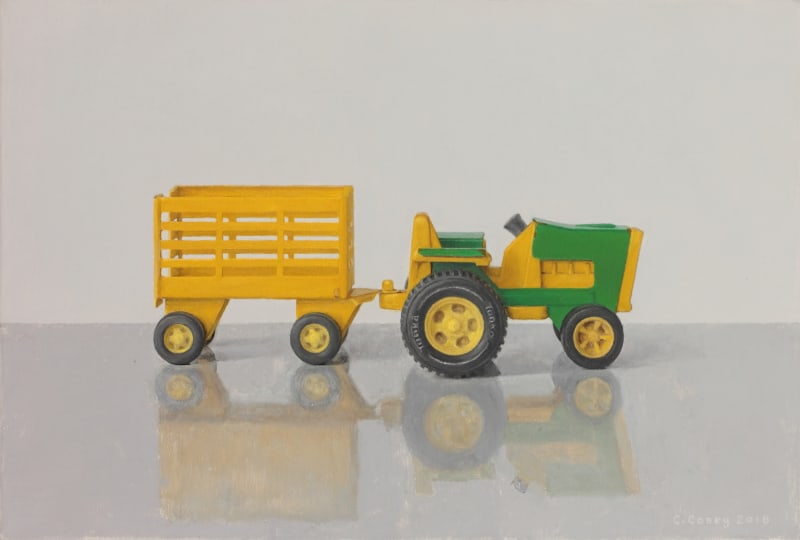 Comhghall Casey, Toy Tractor and Trailer (Tonka)
