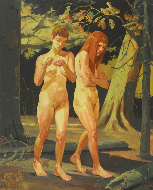 Rachel Gregor Lost In A Wood (They Strayed), 2024 oil on linen 62 x 50 in 157.5 x 127 cm