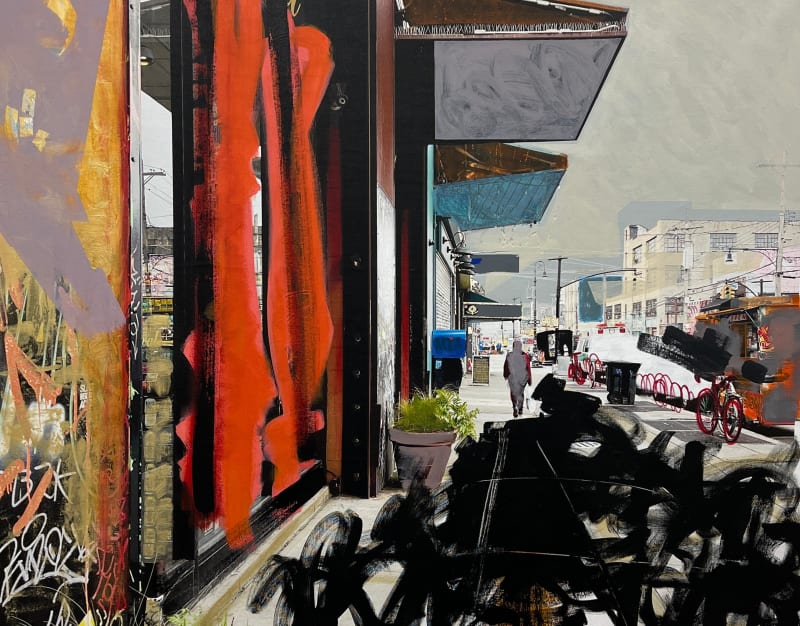 Gail Garcia Solid Gold Photography and Mixed Media on Canvas 40 x 48 in