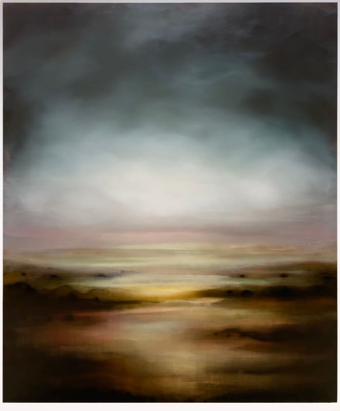 Micah Crandall-Bear Above the Rain #7 Acrylic and oil stain on canvas 72 x 60 in