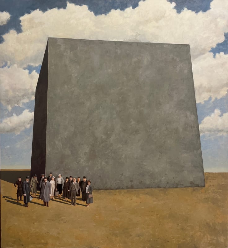 Diarmuid Breen Bedrock, 2024 oil on board 135 x 120 cm