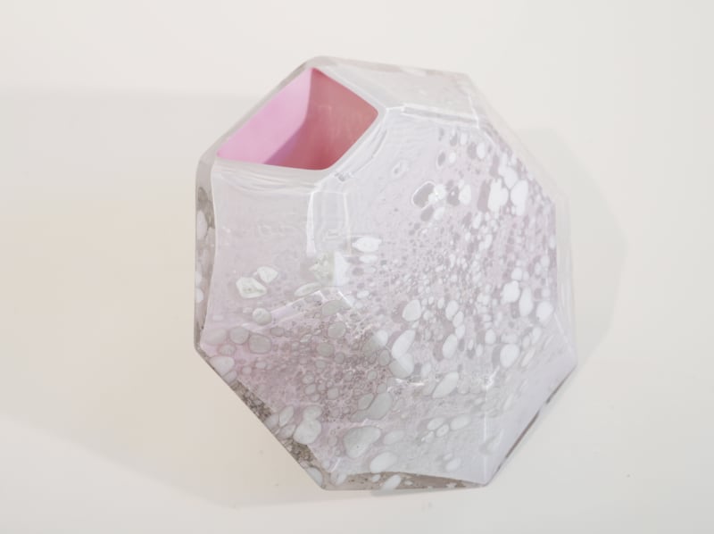 John Torreano, Smokey White Diamond with Pink Interior