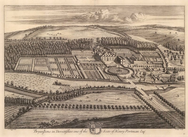 Johannes Kip, Bryanstone, Dorset, 1715