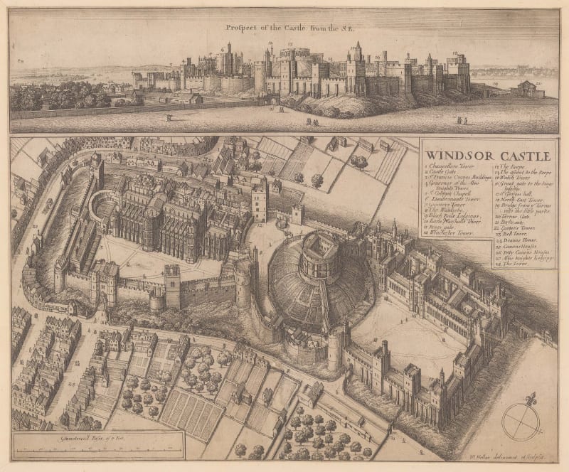 Wenceslaus Hollar, Windsor Castle, 1666