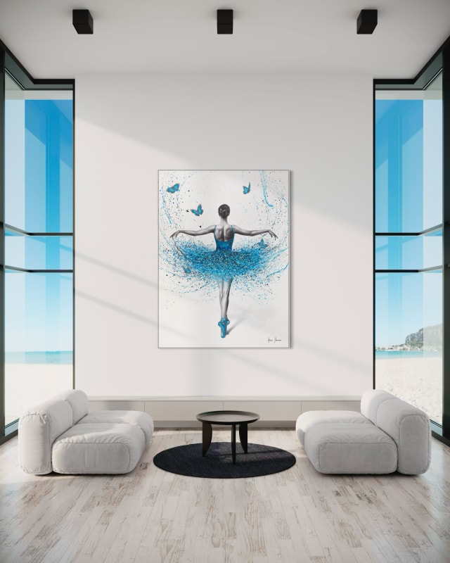 Ashvin Harrison Crystal Butterfly Dancer (Original Hand Painting), 2024 Coconut charcoal powder, acrylic and oil paint on canvas 94 3/8 x 71 1/2 in. 239.4 x 181 cm