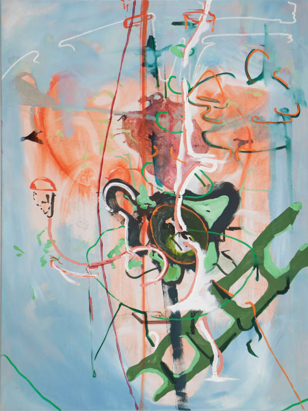 Willem Vermeersch Hips, 2018-2024 Oil paint and pencil on canvas 160 x 120 x 6 cm 63 x 47 1/4 x 2 3/8 in