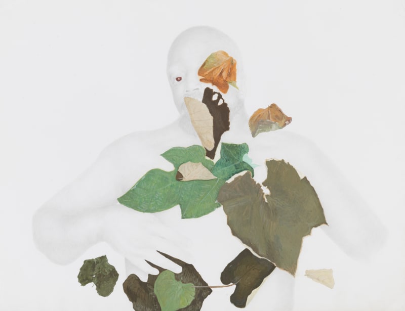 Darryl Keith Babatunde Smith In the Garden, 2022 24k goldpoint, silverpoint, gouache, and collage on mineral paper 11 x 14 inches 27.9 x 35.6 cms