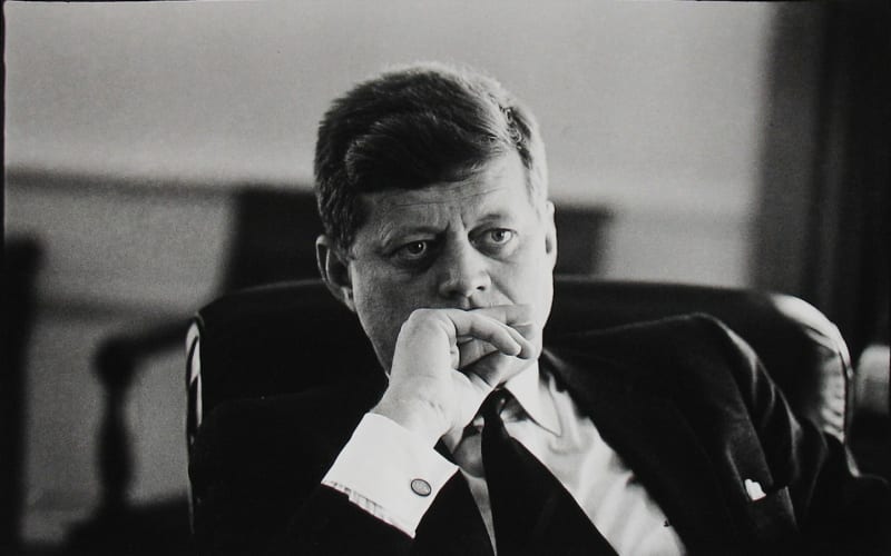 Jacques Lowe, John F. Kennedy in the Oval Office, Washington D.C., March, 1961