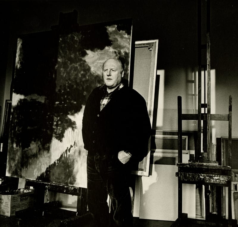 John Houston in his studio, photo by Peter Cattreh