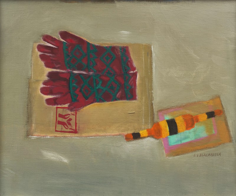 Elizabeth Blackadder RSA, Still Life with Gloves, 2010, oil on canvas
