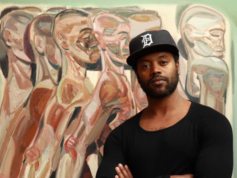 No country for young men XIII, 2020, Oil on Canvas, 180 x 180 cm