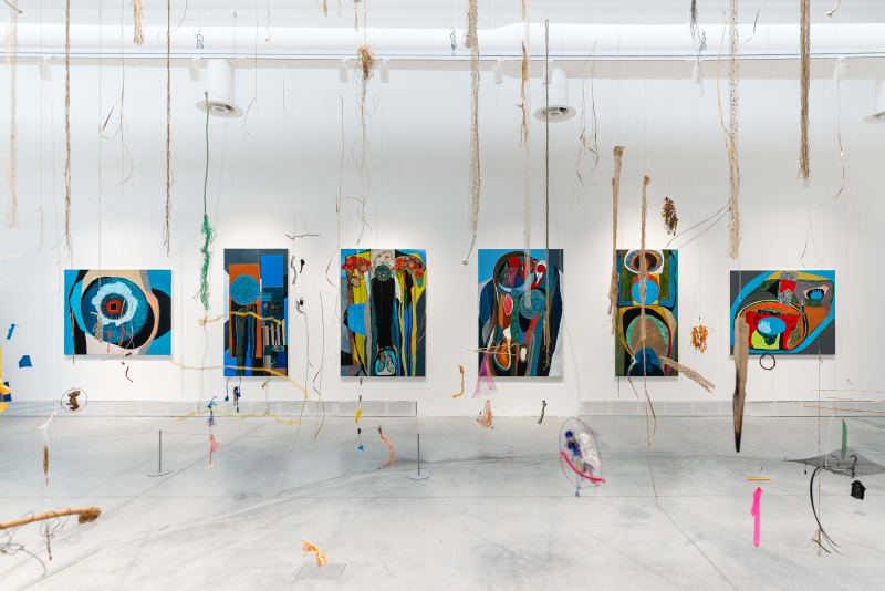 Installation image of Merikokeb Berhanu in The Milk of Dreams at La Biennale di Venezia Courtesy of Lucy Emms and...