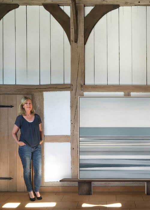 Artist Nicole Egert in her studio