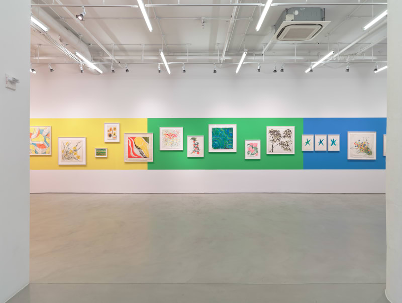 Installation view: Vera Neumann: Vera Paints a Rainbow, Alexander Gray Associates, New York, 2015