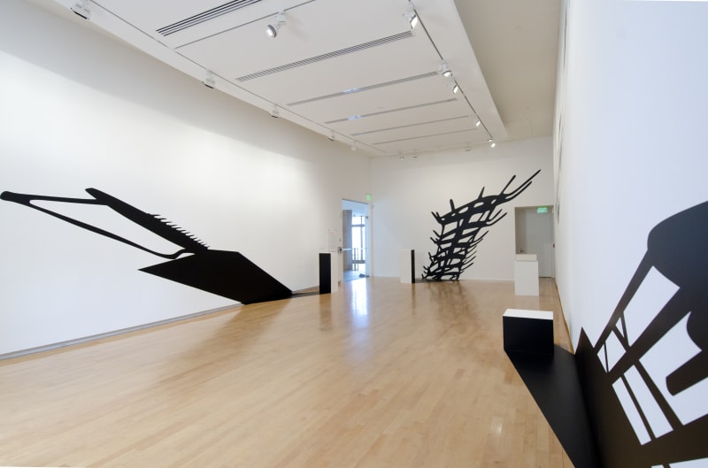 Installation view: Regina Silveira: In Absentia (Collection), The Aldrich Contemporary Art Museum, Ridgefield, CT, 2012