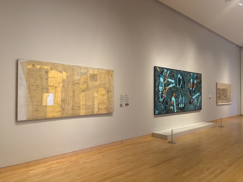 Installation view, "Gilded: Contemporary Artists Explore Value and Worth," Hunter Museum of American Art, Chattanooga, Tennessee, 2023-2024.