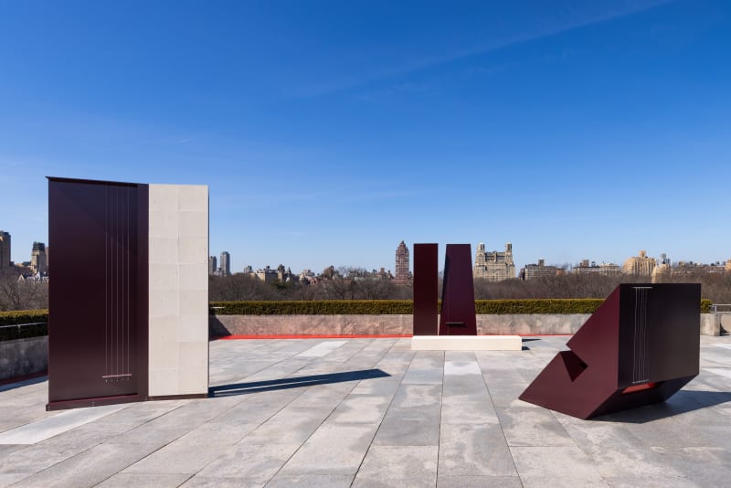 Jennie C. Jones (born 1968, Cincinnati, Ohio); Installation view of The Roof Garden Commission: Jennie C. Jones, Ensemble, 2025. Image credit: The Metropolitan Museum of Art, Photo by Hyla Skopitz