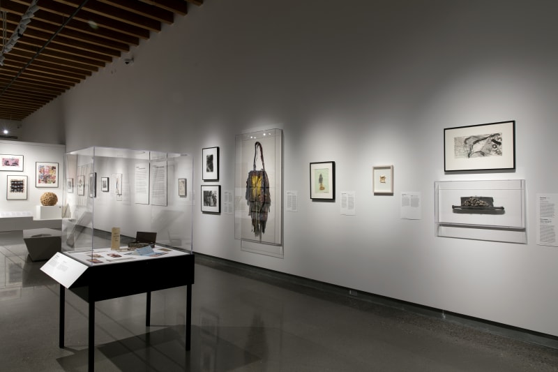 Installation view: Lucy R. Lippard: Notes from the Radical Whirlwind, New Mexico Museum of Art, Vladem Contemporary, Santa Fe. Photo: Addison Doty
