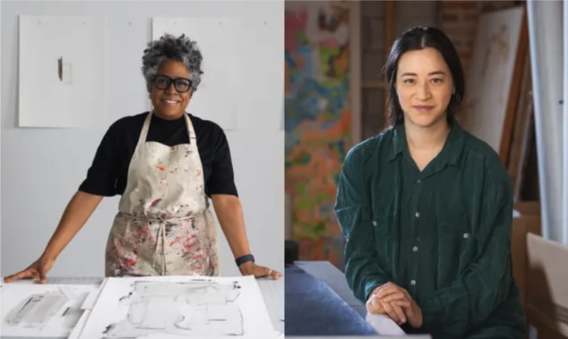 Jennie C. Jones and Gala Porras-Kim. Photos: Joshua Frazos.