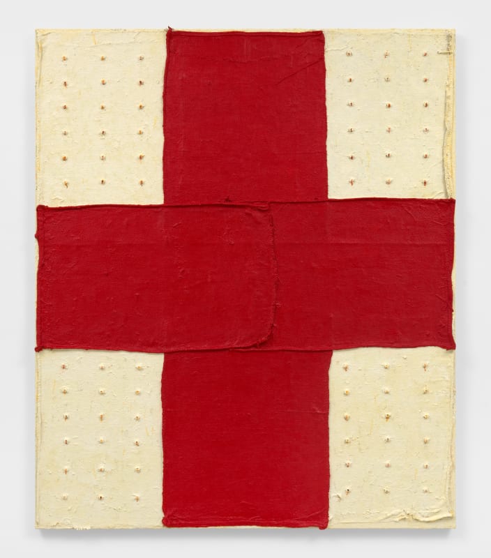 Red Cross, 2019-2020 Oil and mixed media on canvas Tia Collection