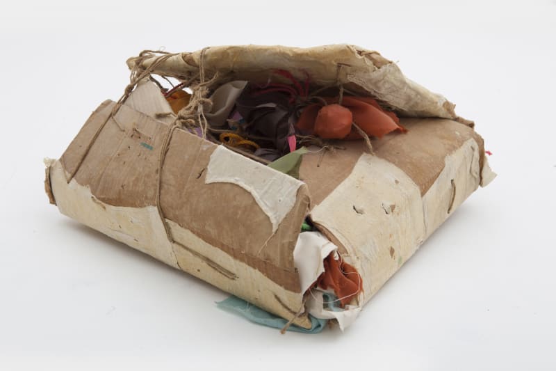 Hassan Sharif, Plastic – Cardboard – Cloth, 2006 Mixed media 14 4/8 x 18 1/2 x 10 6/8 in (37.08 x 46.99 x 27.43 cm)
