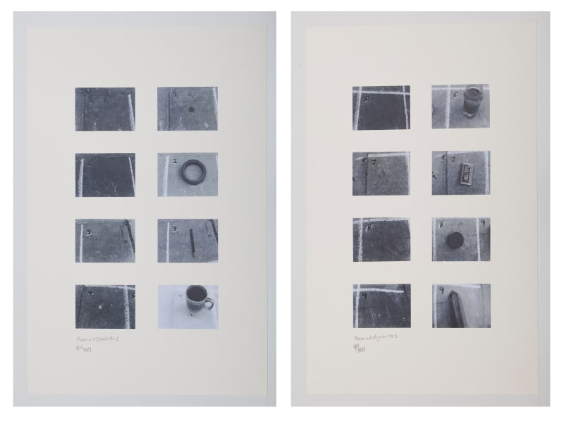 Hassan Sharif Places and Objects, 1981 Photographs on cardboard 33 1/8 x 23 4/8 in (84.33 x 59.94 cm)